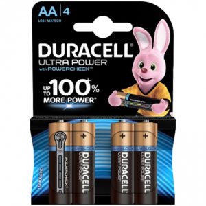 Батарейка DURACELL Ultra Power LR06 АА алкалиновая 4 шт.