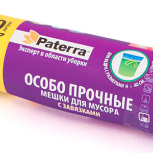 Мешки для мусора PATERRA с завязками 20 шт. 60 л