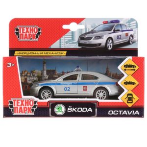 Машина металл "SKODA OCTAVIA Полиция