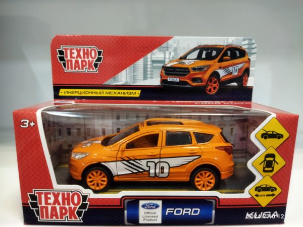 Машина мет."FORD KUGA СПОРТ" открыв. двери, инерц. в кор.