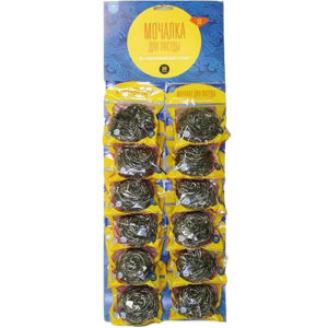 Спираль для посуды (металл. нерж) по 12 шт на листе SOFT TEX 1/12/720 СП-001 (г.Ростов-на-Дону)