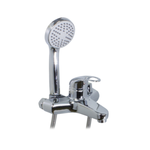 Смеситель д/ванны DORON DB 2238-10L, шаровый, хром, излив короткий, лейка 1 режим (1/10)